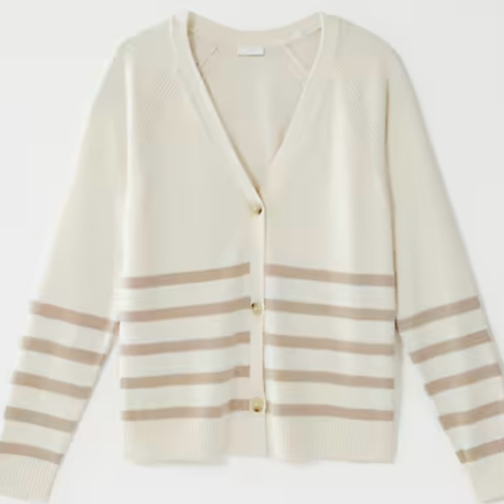 J. Jill Rib-Textured Cardi • Size M Petite